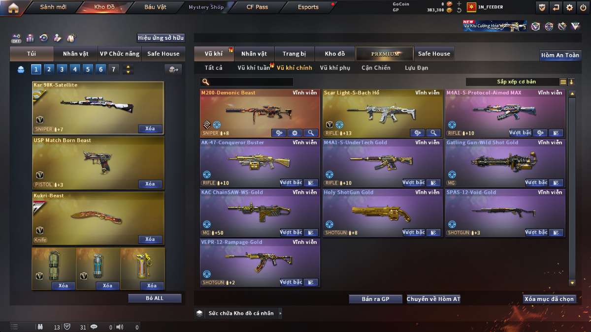 shop acc cf uy tin gia re